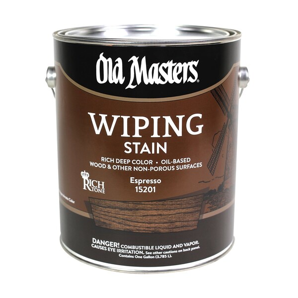 Old Masters Semi-Transparent Espresso Oil-Based Wiping Stain 1 Gal